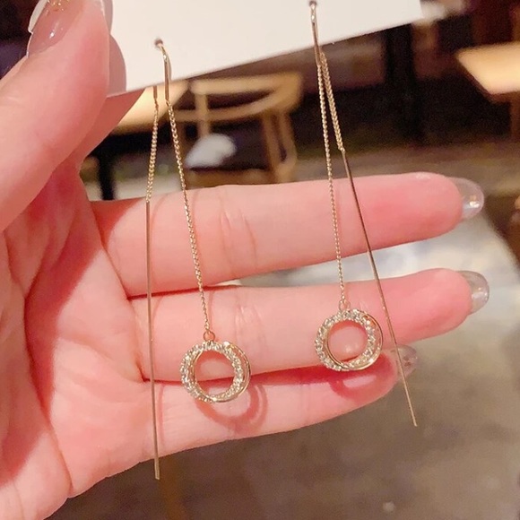 Jewelry - New 18k gold plated luxury tassel earrings